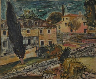 Landscape with Cypresses, Dalmatia by Petar Dobrovic